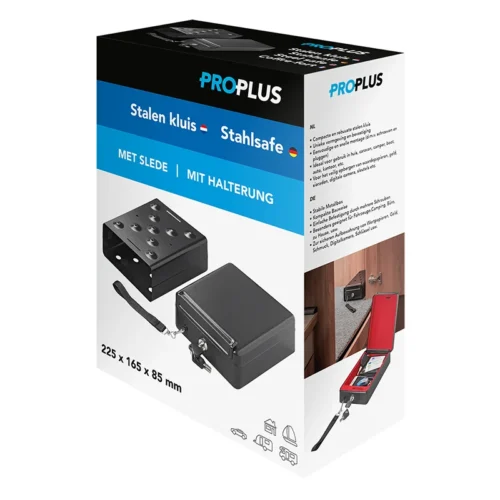 Kluis camper/caravan - met slede - staal - 225x165x85mm - ProPlus