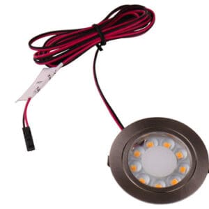 Ronde mat verchroomde Carbest LED inbouwspot 12V voor het interieur van een camper of caravan-gobanna-1