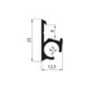 Aluminium keukententlijst met 25mm oppervlak voor montage op een Gobanna minicaravan