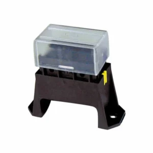 Compacte steekzekeringendoos voor 4 autozekeringen met transparante beschermkap | Gobanna