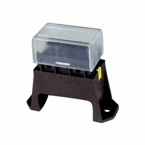 Compacte steekzekeringendoos voor 4 autozekeringen met transparante beschermkap | Gobanna