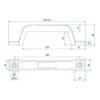 CA205-Handgreep-zwart-188x50mm-per-stuk-gobanna