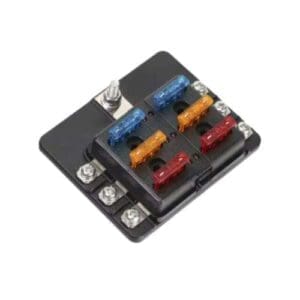 ekeringkast 6-weg compact met LED indicatie en transparante kap voor camper en boot | Gobanna