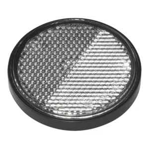 Ronde witte zelfklevende ProPlus reflector met een diameter van 55mm voor de voorzijde van caravan of aanhanger - gobanna - 06