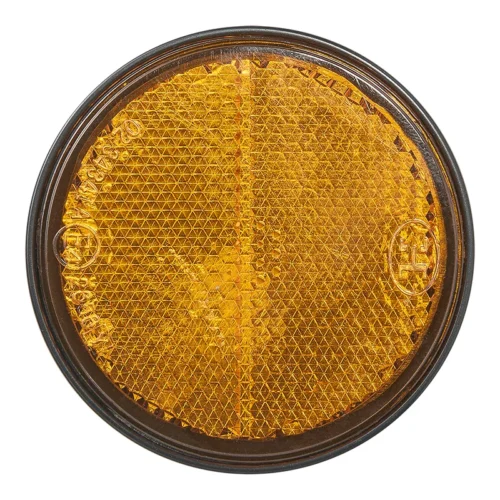 Ronde oranje zelfklevende ProPlus reflector met een diameter van 55mm voor de voorzijde van caravan of aanhanger - gobanna - 06