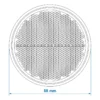 Ronde witte zelfklevende ProPlus reflector met een diameter van 55mm voor de voorzijde van caravan of aanhanger - gobanna - 01
