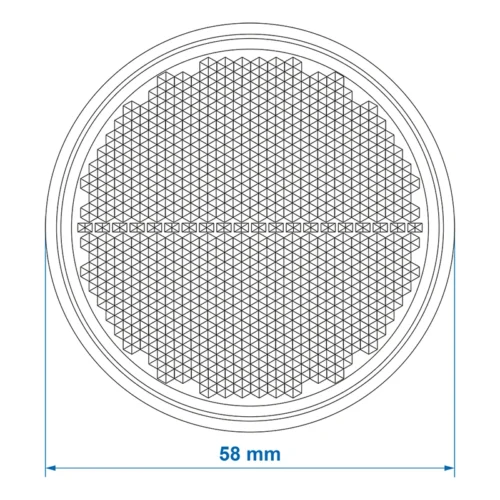 Ronde witte zelfklevende ProPlus reflector met een diameter van 55mm voor de voorzijde van caravan of aanhanger - gobanna - 01