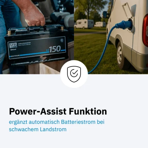 Omvormer/Lader Zuivere Sinus 2000W/12V - Power-Assist & Netvoorrang - ECTIVE CSI 20 PA PRO