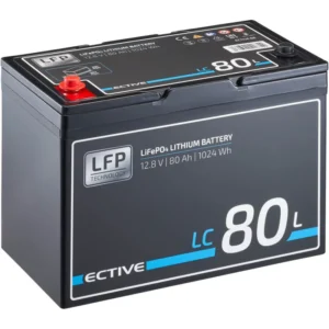 ECTIVE LC 80L 12V LiFePO4 lithium huishoudaccu 80 Ah