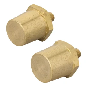 Proplus accupolen schroefbaar M6 ProPlus schroefbare messing accupolen set conisch plus en min M6 voor lithium accu in camper en caravan